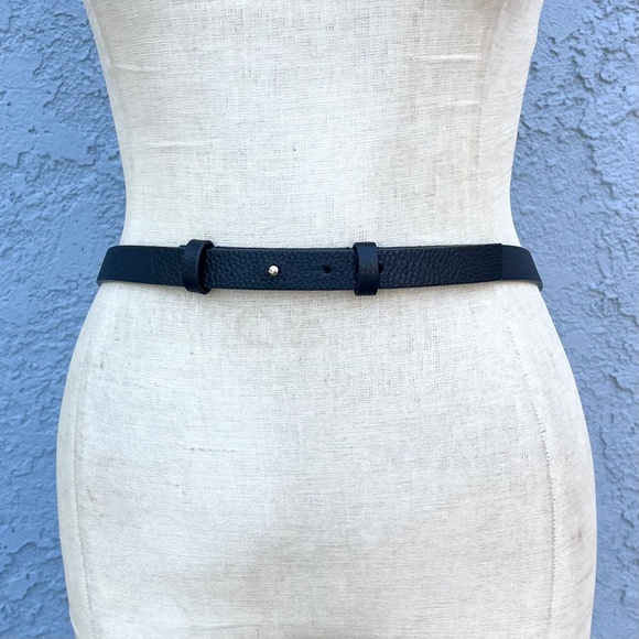 Reiss Hayley Belt black leather size large square hinge main image 7